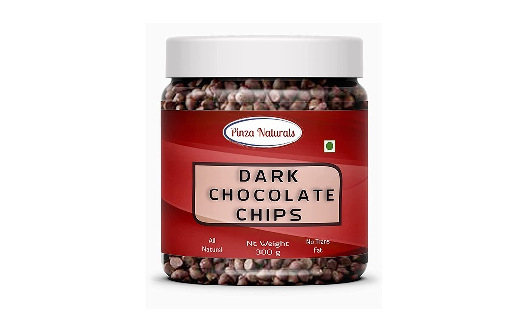 Pinza Naturals Dark Chocolate Chips    Plastic Jar  300 grams